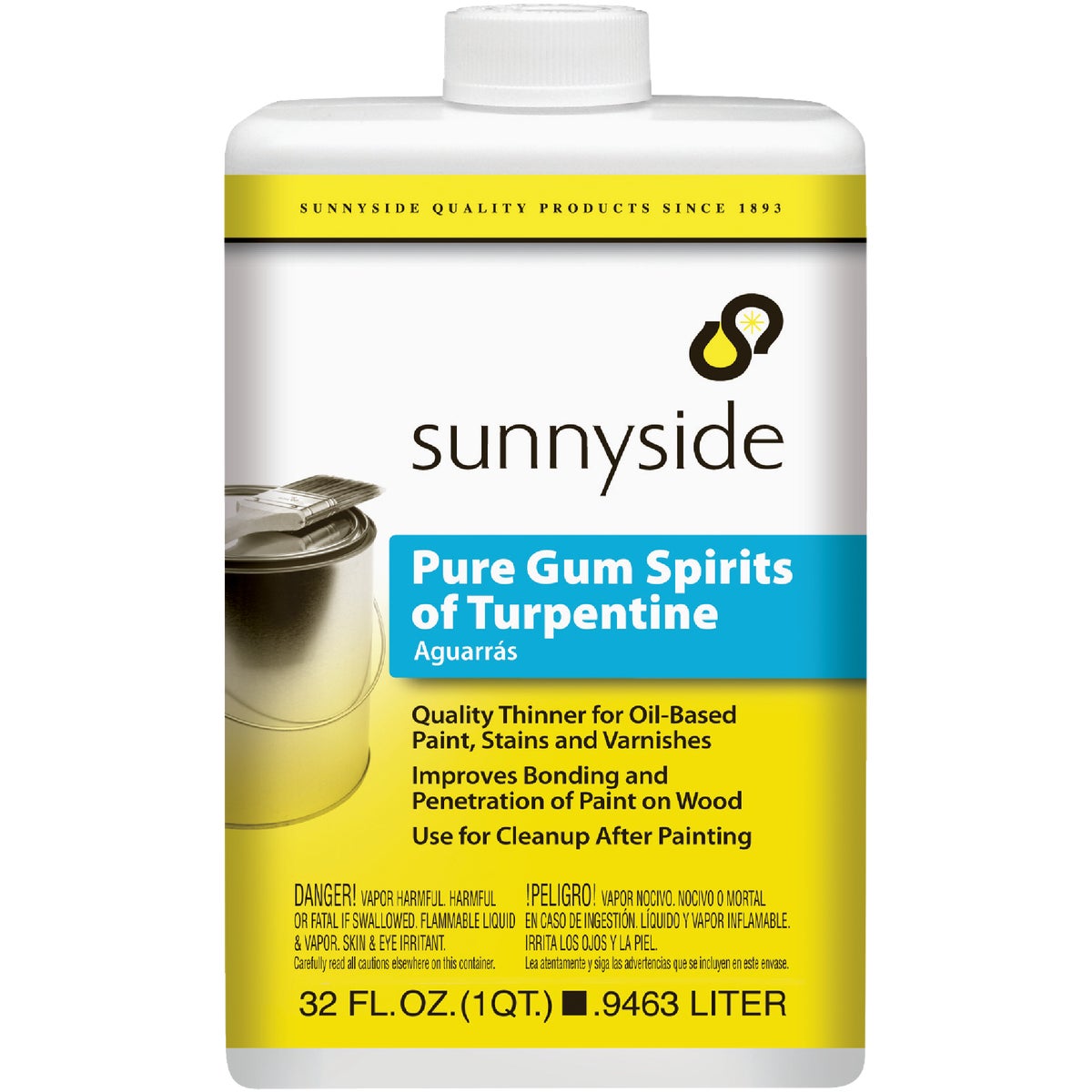Sunnyside 1 Quart Pure Gum Spirits Turpentine